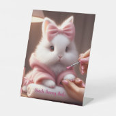 Bling Pink Bunny 台座サイン (正面)