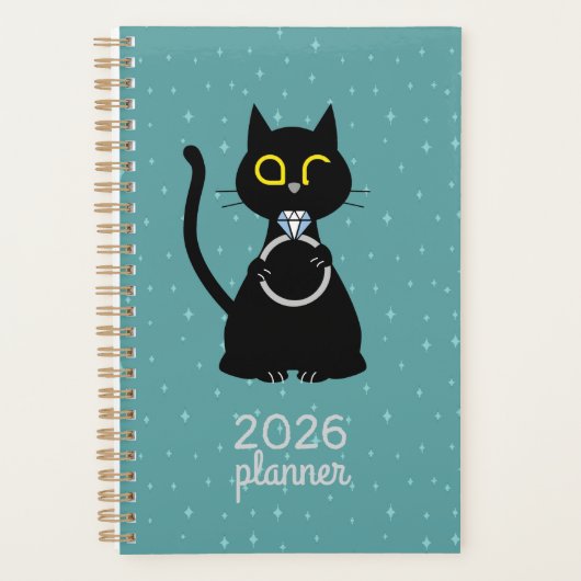BLING WINK Funny Cat Proposal Planner プランナー手帳 (正面)