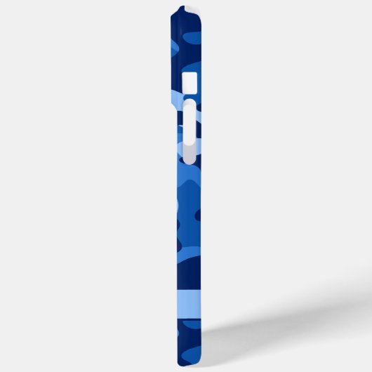 Blingy Blue Camouflage Personalized Case-Mate iPhoneケース (裏面 / 左)