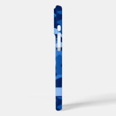 Blingy Blue Camouflage Personalized Case-Mate iPhoneケース (裏面 / 左)