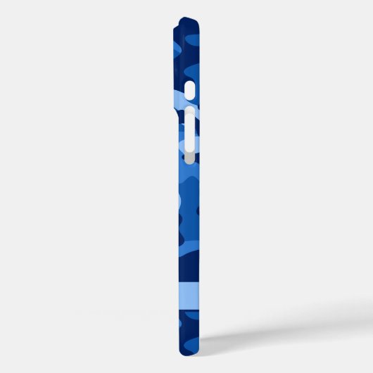 Blingy Blue Camouflage Personalized Case-Mate iPhoneケース (裏面 / 左)