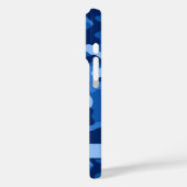 Blingy Blue Camouflage Personalized Case-Mate iPhoneケース (裏面 / 左)