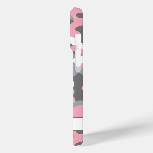 Blingy Pink Gray Camouflage Personalized Case-Mate iPhoneケース (裏面 / 左)
