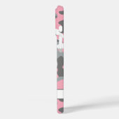 Blingy Pink Gray Camouflage Personalized Case-Mate iPhoneケース (裏面 / 左)