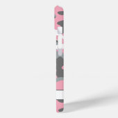 Blingy Pink Gray Camouflage Personalized Case-Mate iPhoneケース (裏面 / 左)
