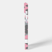 Blingy Pink Gray Camouflage Personalized Case-Mate iPhoneケース (裏面 / 左)