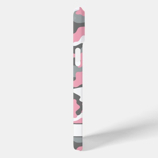 Blingy Pink Gray Camouflage Personalized Case-Mate iPhoneケース (裏面 / 右)