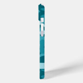 Blingy Teal Camouflage Personalized Case-Mate iPhoneケース (裏面 / 左)