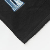 Blink If You Want Me Funny Alpha Wolf Bootleg Meme フリースブランケット (角)