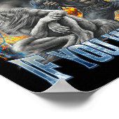 Blink If You Want Me Funny Alpha Wolf Bootleg Meme ポスター (角)