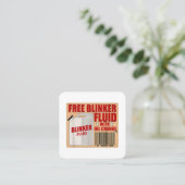 Blinker Fluid Bauggギフトシャツfor整備士i スクエア名刺 (スタンド正面)