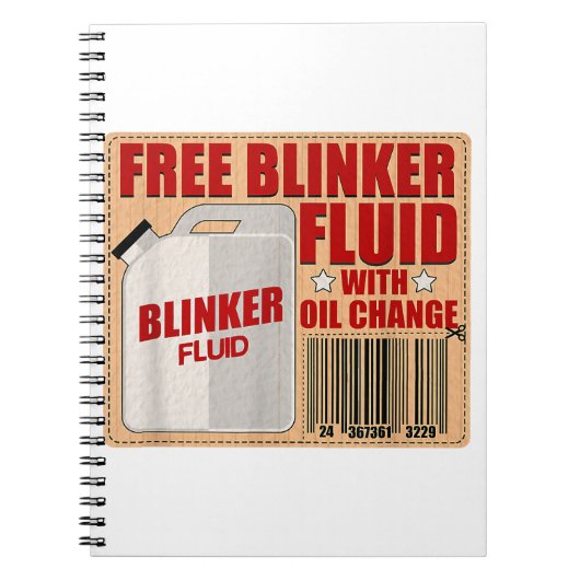 Blinker Fluid Bauggギフトシャツfor整備士i ノートブック (正面)