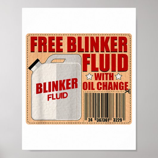 Blinker Fluid Bauggギフトシャツfor整備士i ポスター (正面)