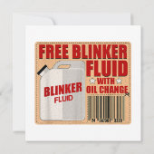 Blinker Fluid Bauggギフトシャツfor整備士i 招待状 (裏面)