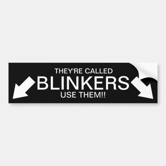 BLINKERSって呼ばれてる!!! バンパーステッカー (正面)