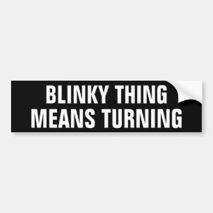 Blinkyの事の平均の回転 バンパーステッカー
