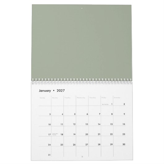 blinky calander カレンダー (1月 2027)