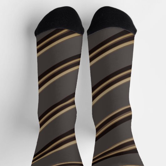 Blinky the Bat Hiding Stripe pattern Socks ソックス (上部)