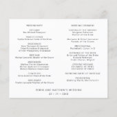 Blissのエレガントタイムラ結婚インとプログラム (裏面)