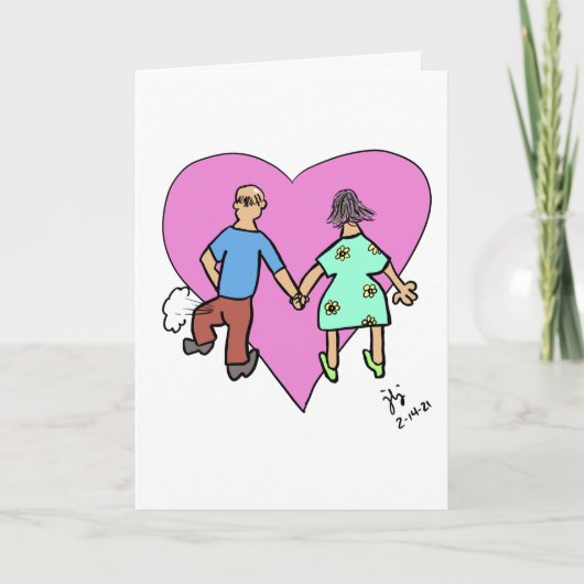 Bliss結婚周年記念カード サンキューカード (正面)