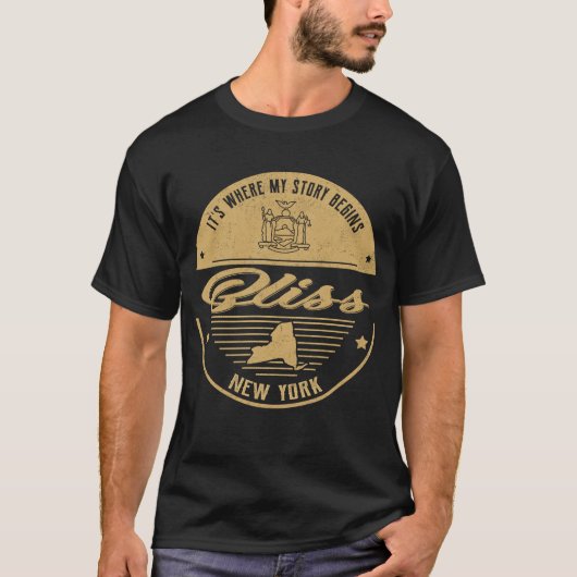 Bliss New York It's Where my story beginning Tシャツ (正面)