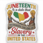 Blissboy Funny Juneteenth T-Shirt Novelty , junete シール (正面)