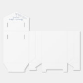 Blissful Blue Blooms Wedding Favor Boxes フェイバーボックス (見開き)