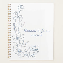 Blissful Blue Blooms Wedding Planner プランナー手帳