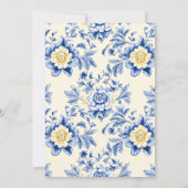 Blissful Chinoiserie Bridal Shower Invitation 招待状 (裏面)