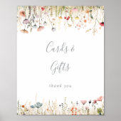 Blissful Colorful Boho Wildflower Cards and Gifts  ポスター (正面)