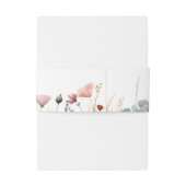 Blissful Colorful Boho Wildflower Wedding  招待状ベリーバンド (裏面例)