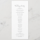 Blissful Colorful Boho Wildflower Wedding Program プログラム (裏面)