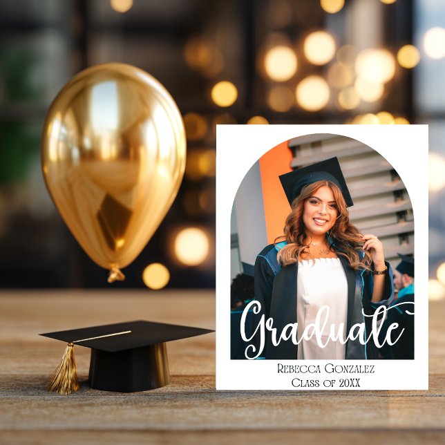 Blissful Graduation Invitation Card (Personalize this blissful Graduation invitation )