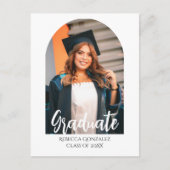 Blissful Graduation Invitation Card ポストカード (正面)