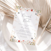 Blissful Wildflower Brunch with the Bride Shower 招待状