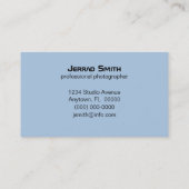 Blissfully Chic名刺、青 名刺 (裏面)