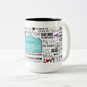 Blissville Childfreeのマグ(2ある調子を与えられる) ツートーンマグカップ (正面右)