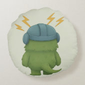 Blitz Kissen – Das ADHS-Monster im Hyperfokus ラウンドクッション (裏面)