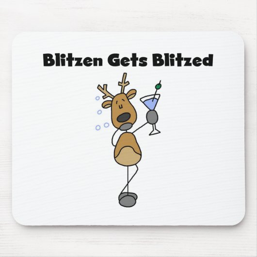 blitzenが赤くなる マウスパッド (正面)