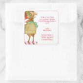 BLITZEN REINDEERラージアドレス封筒用シール スクエアシール (バッグ)