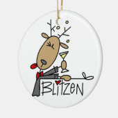 Blitzen the Reindeer Christmas記念オーナメント セラミックオーナメント (左)