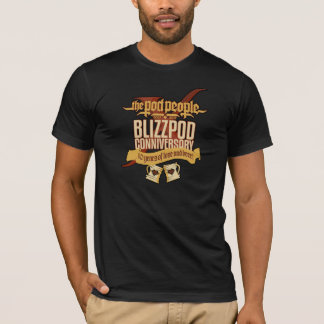 BlizzPodConniversaryX (黒い輪郭) Tシャツ