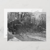 Blkおよび白 – 太陽の光線を通る乳母車 ポストカード (正面/裏面)