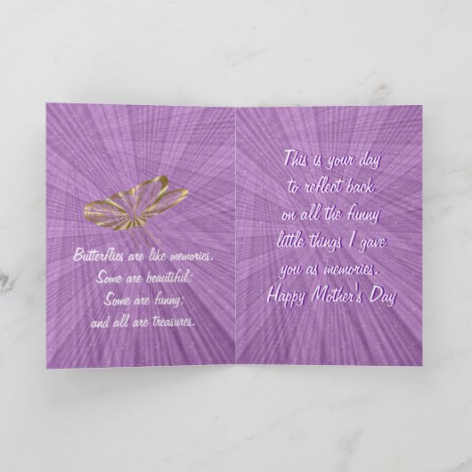 BlkのHollyhockの母は大事な行事を日カスタマイズ カード (内部)