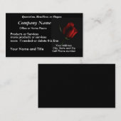 BlkのRedRoseは名刺カスタマイズ 名刺 (正面/裏面)