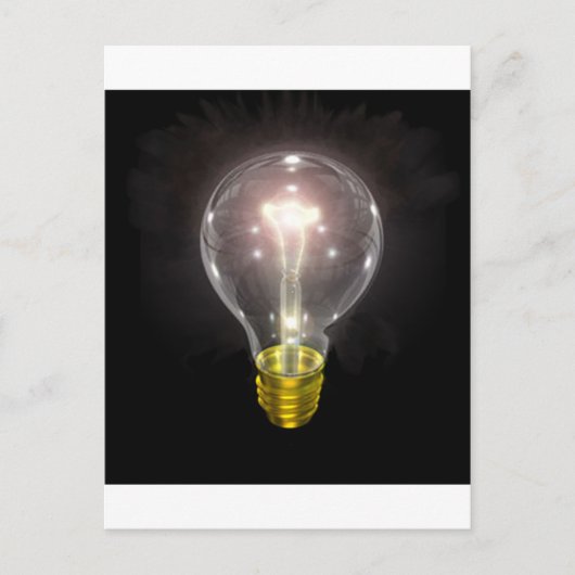 blk 3インチフレアの電球 ポストカード (正面)