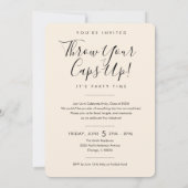 BLK & CREAM 2026 | Graduation Invite with Photo 招待状 (裏面)