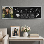 BLK & GRAY 2026 | Graduation Banner with Photo 横断幕