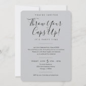 BLK & GRAY 2026 | Graduation Invite with Photo 招待状 (裏面)