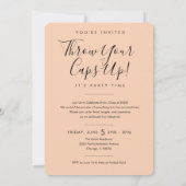 BLK & ORANGE 2026 | Graduation Invite with Photo 招待状 (裏面)